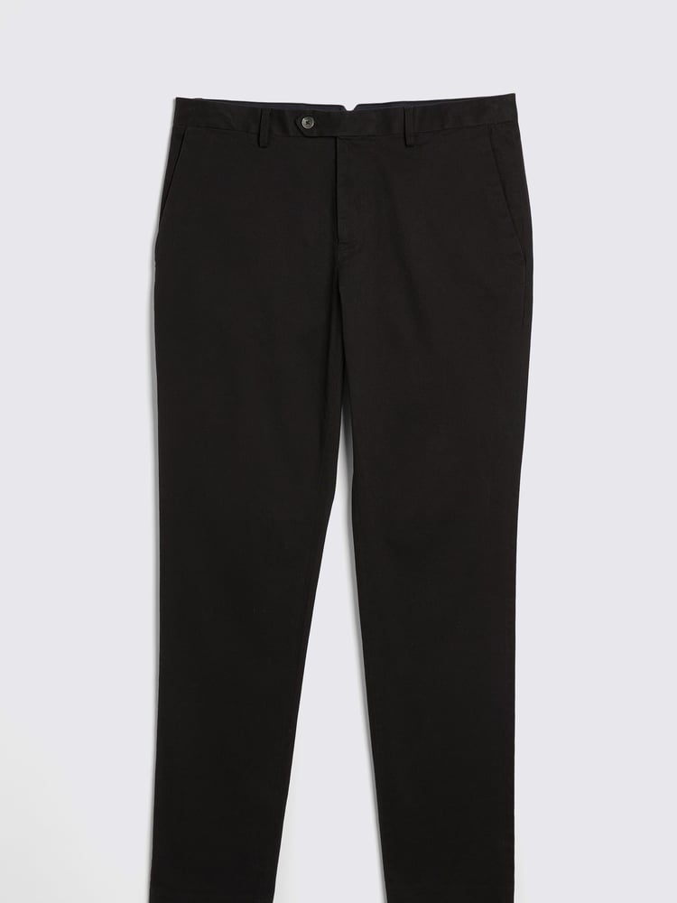 MOSS Black Slim Chino Trousers - Image 5 of 5