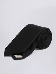 MOSS Black Oxford Silk Tie - Image 1 of 2