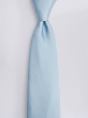 MOSS Blue Oxford Silk Tie - Image 2 of 2
