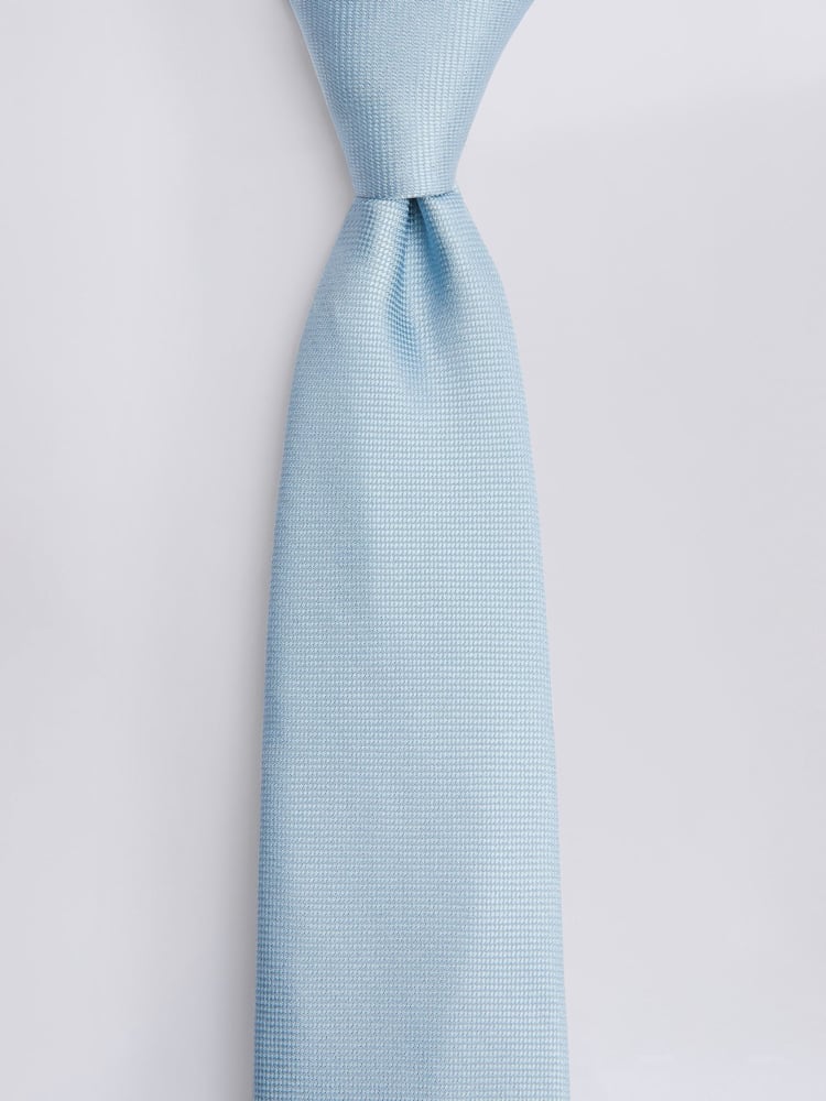 MOSS Blue Oxford Silk Tie - Image 2 of 2