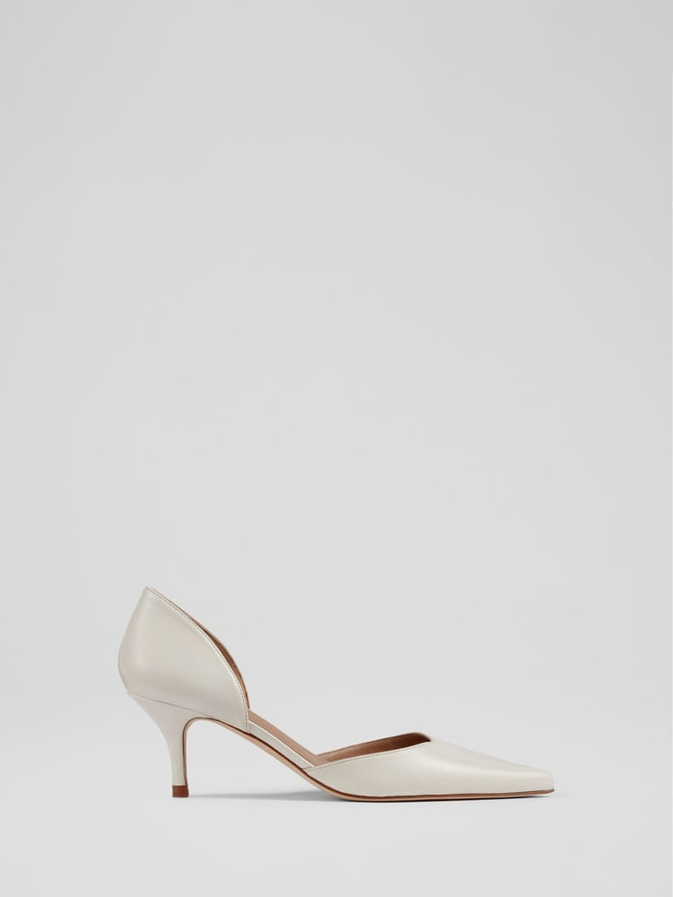 LK Bennett Natural Harley Leather D'orsay Courts - Image 1 of 4