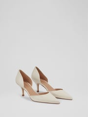 LK Bennett Natural Harley Leather D'orsay Courts - Image 2 of 4