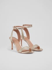LK Bennett Metallic Ivette Rope Sandals - Image 2 of 4