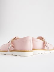 Pink Standard Fit (F) T-Bar Adjustable Buckle Shoes - Image 4 of 6