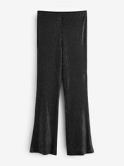 Black Flared Sequin Trousers - Image 2 of 6