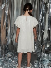 Cream Sequin Dress (3-16yrs) - Image 2 of 8