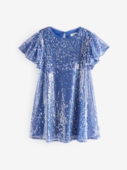 Cobalt Blue Sequin Dress (3-16yrs) - Image 6 of 8