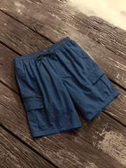 Navy Blue Utility Swim Shorts - Image 7 of 12