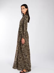 Aab Green Autumn Paisley Maxi Dress - Image 3 of 5
