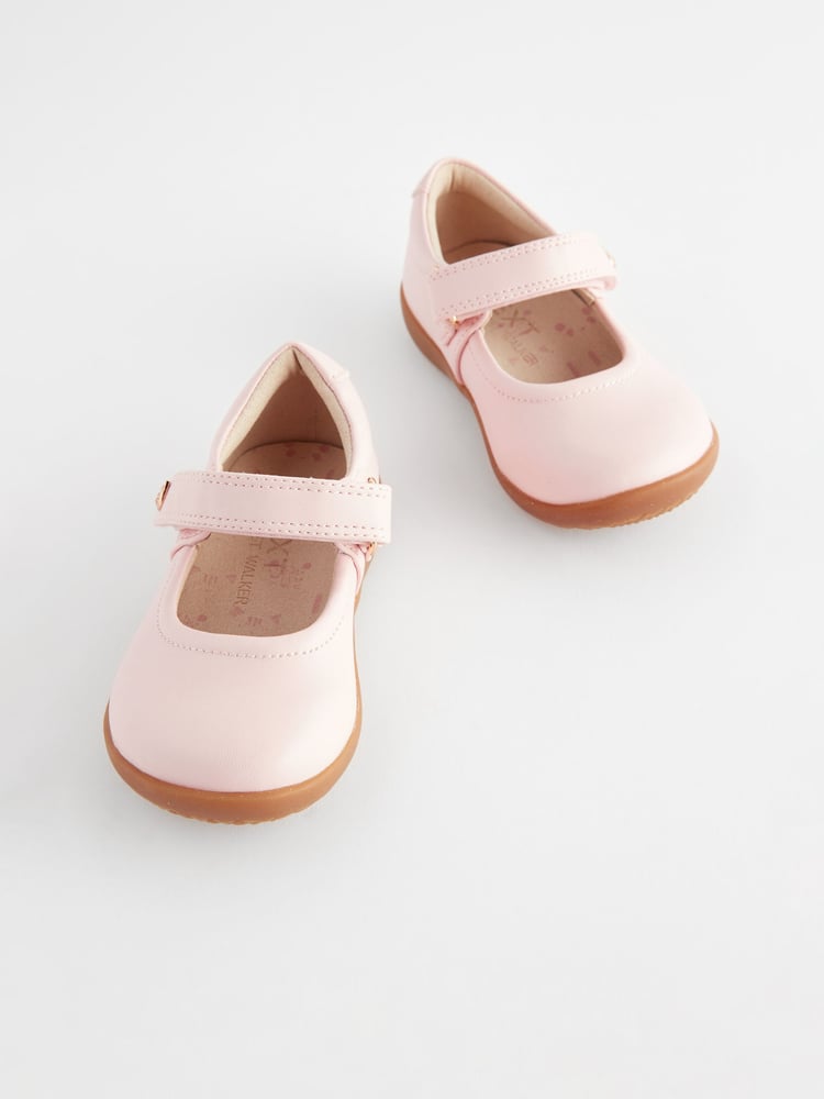 Pink Standard Fit (F) First Walker Mary Jane Shoes - Image 1 of 6
