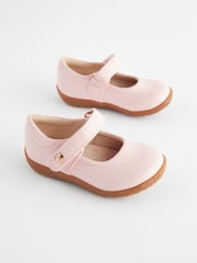 Pink Standard Fit (F) First Walker Mary Jane Shoes - Image 3 of 6