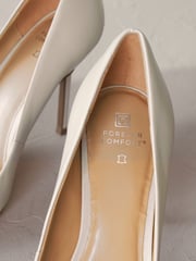 Bone White Forever Comfort Leather Point Toe Court Shoes - Image 4 of 5