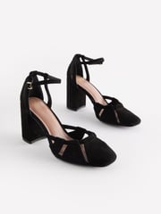 Black Forever Comfort® Cut-Out Block Heel Shoes - Image 1 of 5