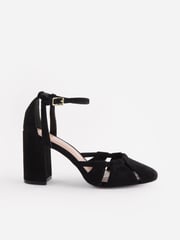 Black Forever Comfort® Cut-Out Block Heel Shoes - Image 2 of 5