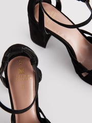 Black Forever Comfort® Cut-Out Block Heel Shoes - Image 5 of 5