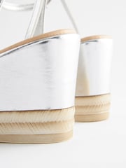 Silver Forever Comfort® Jewel Bow Wedges - Image 6 of 8