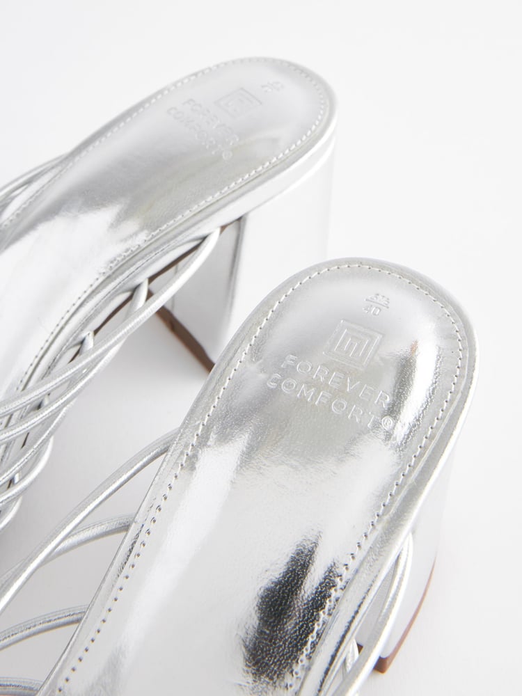 Silver Forever Comfort® Jewel Bow Wedges - Image 8 of 8