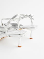 Silver Forever Comfort® Low Simple Sandals - Image 6 of 10
