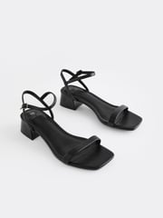 Black Forever Comfort® Low Heel Sandals - Image 1 of 7
