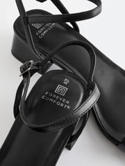 Black Forever Comfort® Low Heel Sandals - Image 4 of 7