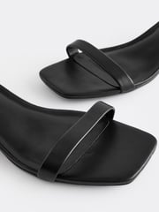 Black Forever Comfort® Low Heel Sandals - Image 5 of 7