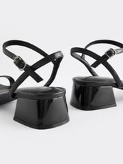Black Forever Comfort® Low Heel Sandals - Image 6 of 7