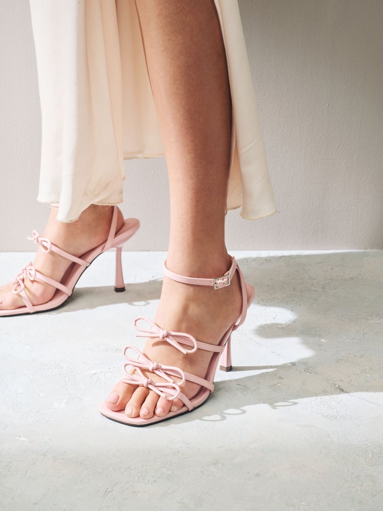 Pink Forever Comfort® Multi Bow Sandals - Image 1 of 8