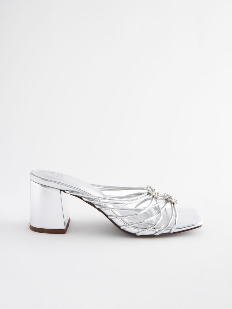 Silver Forever Comfort Jewel Knot Mules - Image 2 of 6