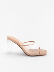 Clear Forever Comfort Vinyl Block Heel Mules - Image 5 of 8