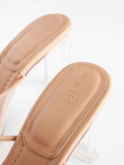 Clear Forever Comfort Vinyl Block Heel Mules - Image 7 of 8