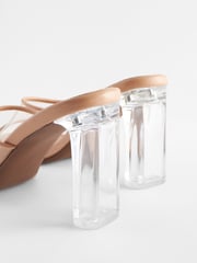 Clear Forever Comfort Vinyl Block Heel Mules - Image 8 of 8