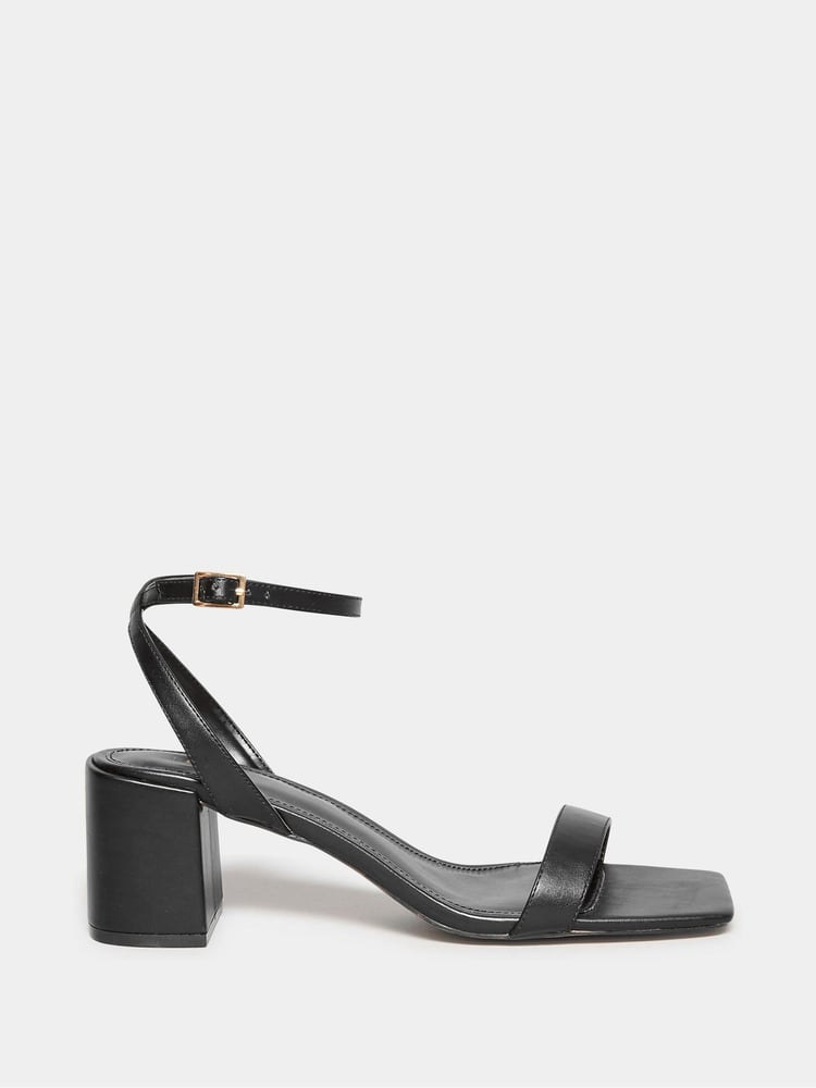 Long Tall Sally Black 2 Part Block Heels - Image 2 of 5
