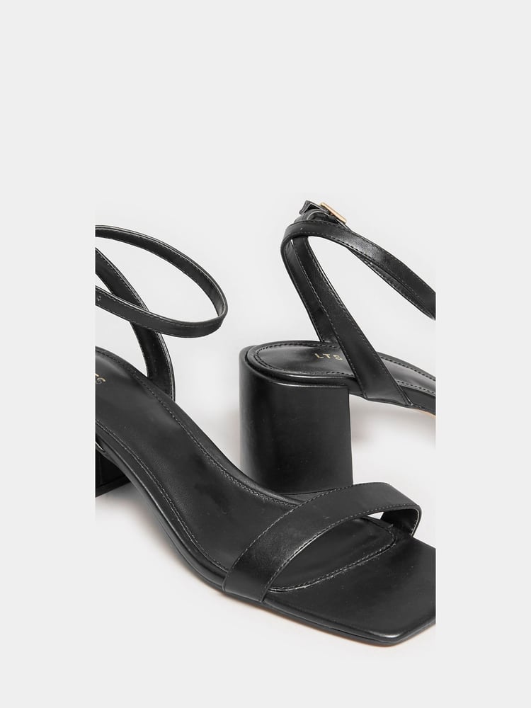 Long Tall Sally Black 2 Part Block Heels - Image 5 of 5