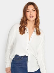 Long Tall Sally Cream Long Sleeve Shirt - Image 1 of 4