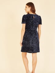 Mela Blue Sequin Dresses - Image 2 of 5