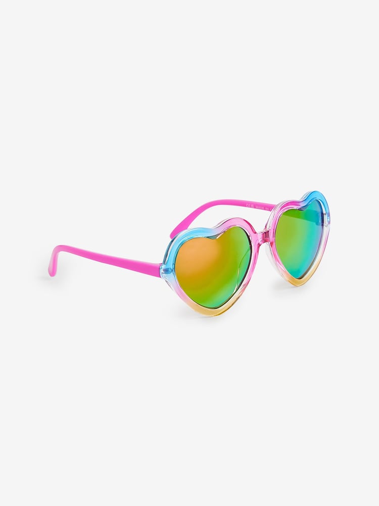 Regenbogenfarben - Herz-Sonnenbrille - Bild 1 von 4 Regenbogenfarben - Herz-Sonnenbrille - Bild 1 von 4