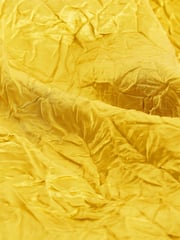 Ochre Yellow Maxi Long Sleeve Metallic Column Dress - Image 3 of 8
