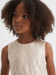 Reiss Pink Maxine 9-14 yrs Sequin Tulle Dress - Image 5 of 7