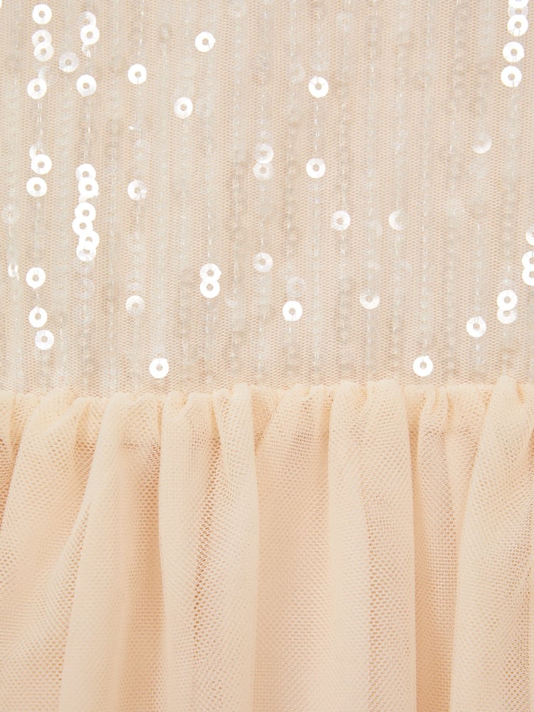 Reiss Pink Maxine 9-14 yrs Sequin Tulle Dress - Image 7 of 7