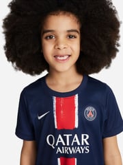 Nike Blue Jr. PSG Home Stadium 3 Piece Football Kit - Image 4 of 13