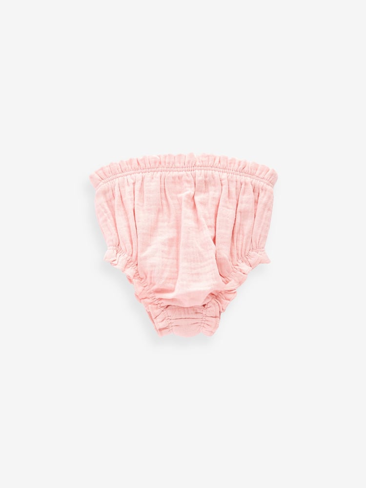 Pink 100% Cotton Baby Knickers 3 Pack (0mths-2yrs) - Image 2 of 5