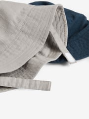 Navy Blue Baby Bucket Hats 2 Pack (0mths-2yrs) - Image 2 of 5
