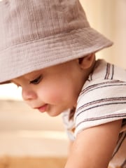 Navy Blue Baby Bucket Hats 2 Pack (0mths-2yrs) - Image 5 of 5