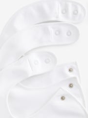 White Baby Regular Bibs 3 Pack - Image 2 of 2