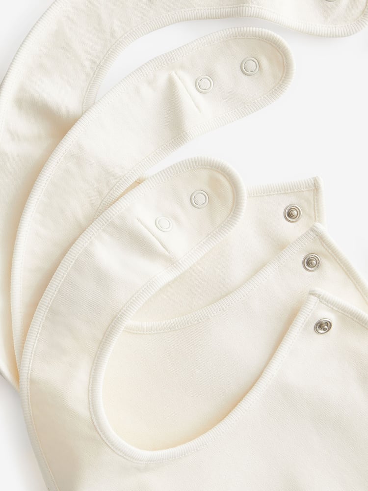 Cream Baby Regular 100% Cotton Bibs 3 Pack - Image 3 of 3