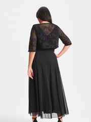 Scarlett & Jo Black Crop Waterfall Cover Up - Image 2 of 4