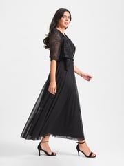 Scarlett & Jo Black Crop Waterfall Cover Up - Image 3 of 4