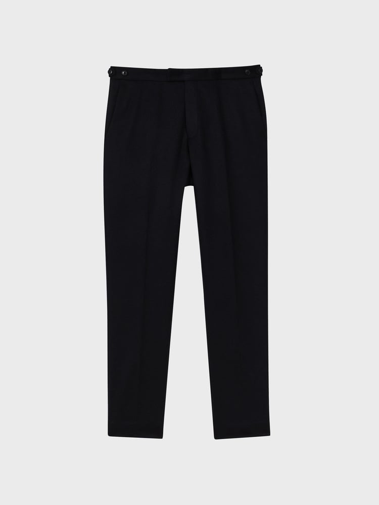 Reiss Navy Claridge Atelier Italian Cashmere Modern Fit Trousers - Image 2 of 5
