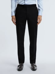 Reiss Navy Claridge Atelier Italian Cashmere Modern Fit Trousers - Image 3 of 5