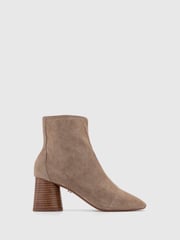 Office Brown Suede Sock Ankle Ash Boots - Image 1 of 4